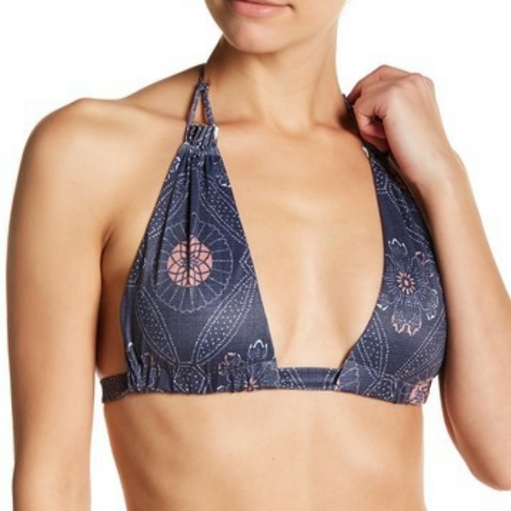 Tavik Lily Triangle Swim Top Floral L